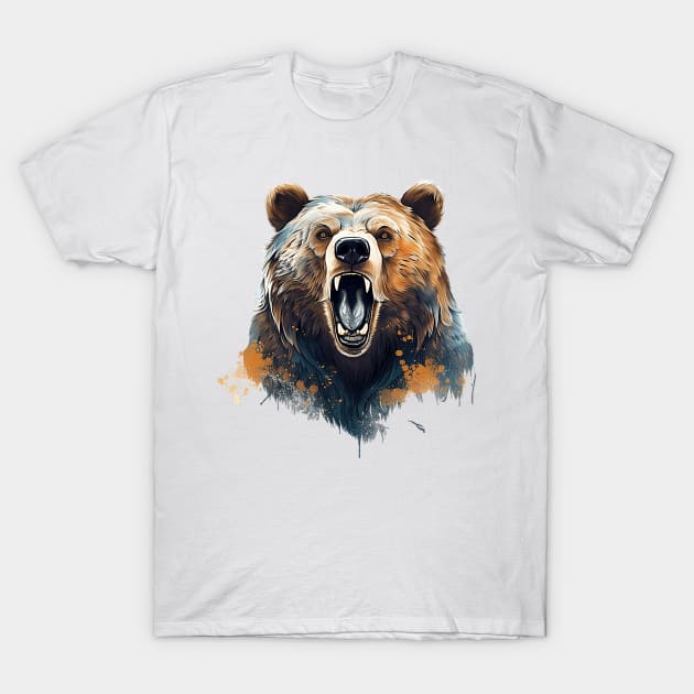 Roaring bear T-Shirt by ADybowska